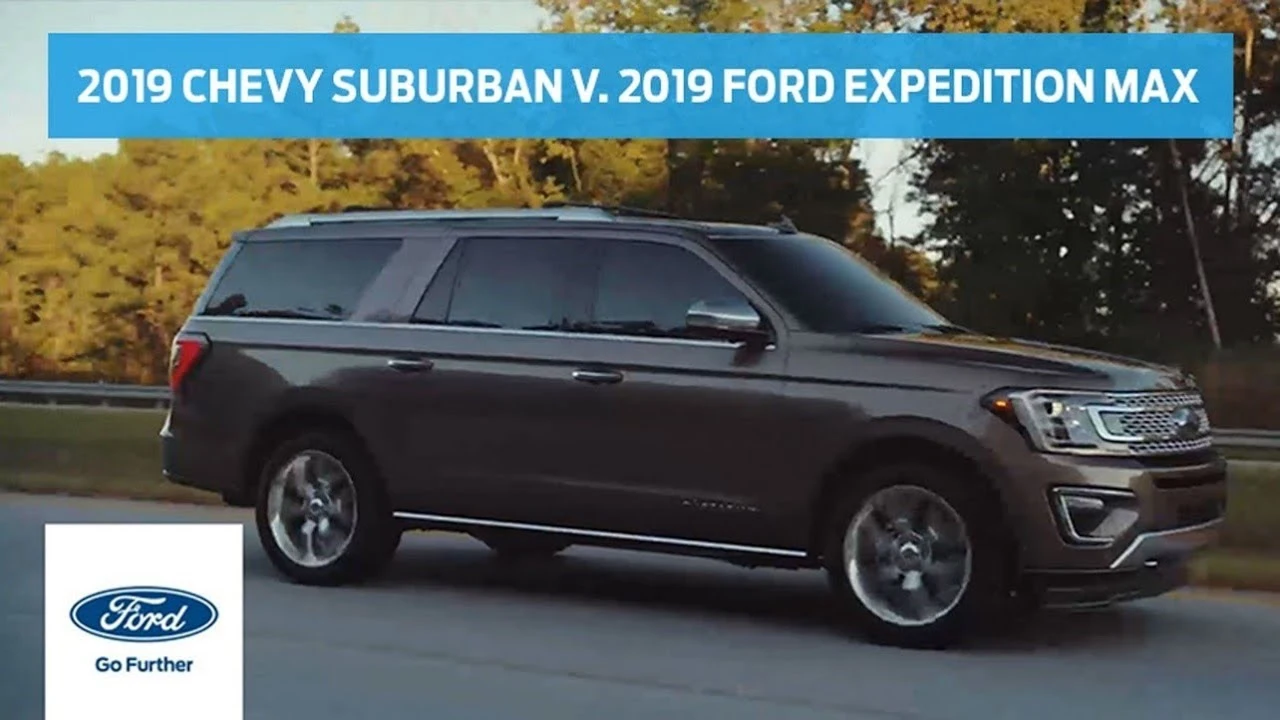 Compare the 2019 Chevy Suburban With the 2019 Ford Expedition MAX | Head to Head | Ford